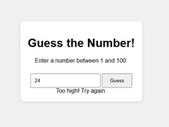 खेल Number Guessing Game