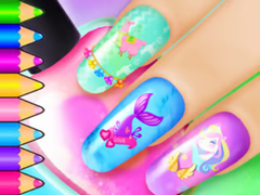 खेल Coloring Book: Nail Art Salon