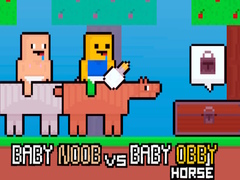 खेल Baby Noob vs Baby Obby Horse
