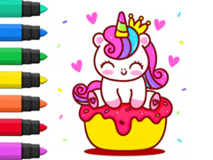 खेल Coloring Book: Unicorn Cupcake