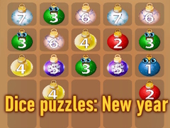 खेल Dice puzzles: New year