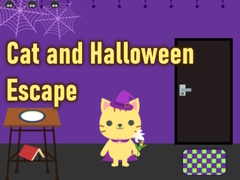 खेल Cat and Halloween Escape