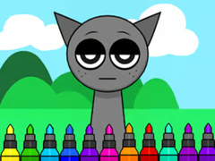 खेल Coloring Book: Sprunki Incredibox Gray