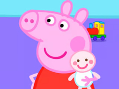 खेल Jigsaw Puzzle: Peppa Pig New Baby