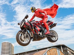 खेल Real Motorbike Super Hero Stunt 3D