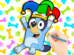 खेल Coloring Book: Clown Bluey
