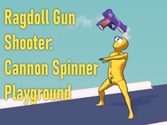 खेल Ragdoll Gun Shooter: Cannon Spinner Playground