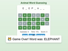 खेल Animal Word Guessing Game