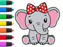 खेल Coloring Book: Elephant