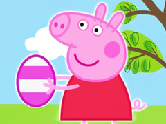 खेल Jigsaw Puzzle: Peppa Pig Easter Eggs