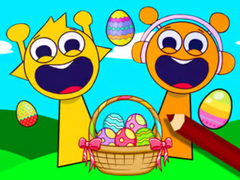 खेल Coloring Book: Sprunki Incredibox Easter