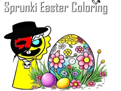 खेल Sprunki Easter Coloring