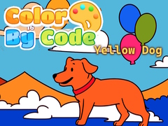 खेल Color By Code: Yellow Dog