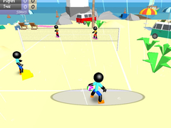 खेल Stickman Beach Volleyball