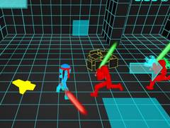 खेल Stickman Neon Sword Fighting