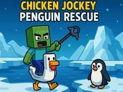 खेल Chicken Jockey: Penguin Rescue