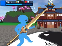 खेल Obby Stickman  On Swords