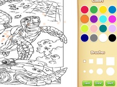 खेल Sea Animal Coloring Book