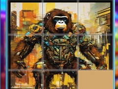 खेल Gorilla Sliding Puzzles