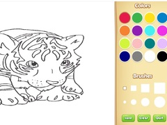 खेल Baby Tiger Coloring Book