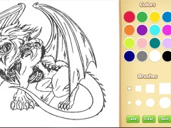 खेल Dragon Chimera Coloring Book