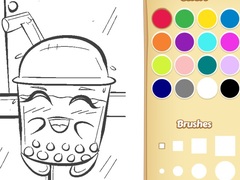 खेल Boba Tea Coloring Book for Kids