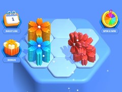 खेल Flower Hexa Puzzle