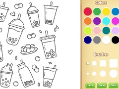 खेल Cute Boba Coloring Book for Kids