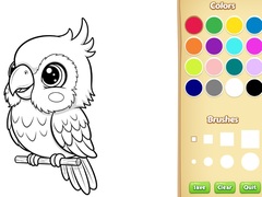 खेल Kawaii Animal Coloring Book