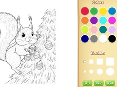 खेल Christmas Animal Coloring Book for Kids