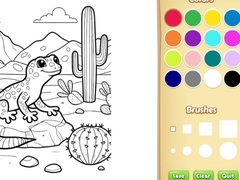 खेल Desert Animals Coloring Book for Kids