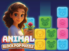 खेल Animal Block Pop Puzzle