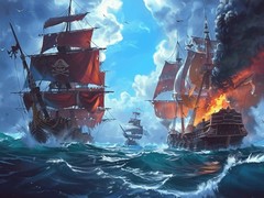 खेल Pirate Ships: Build and Fight