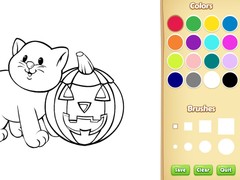 खेल Halloween Coloring Book