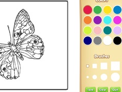 खेल Butterflies Coloring Book for Kids
