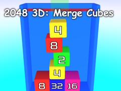 खेल 2048 3D: Merge Cubes
