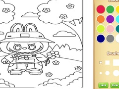 खेल Cute Labubu Coloring Book for Kids