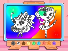 खेल Coloring Book: Ballerina Cappuccin