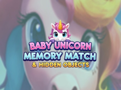 खेल Baby Unicorn Memory Match & Hidden Objects