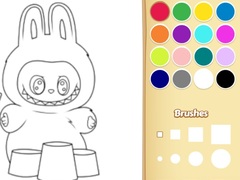 खेल Easy Labubu Coloring Book