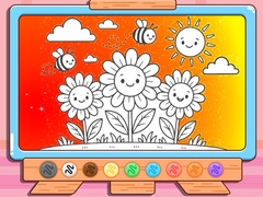 खेल Coloring Book: Happy Flower