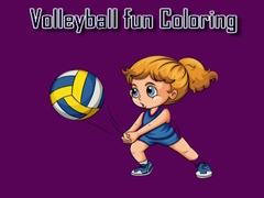 खेल Volleyball Fun Coloring