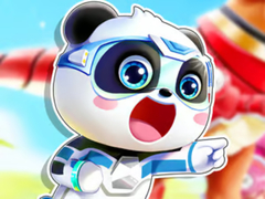 खेल Jigsaw Puzzle: Baby Panda Robot Team