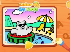 खेल Color By Code: Polar Bear