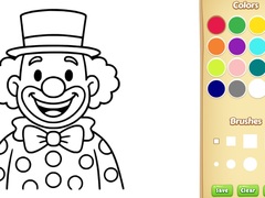 खेल Clown Coloring Book