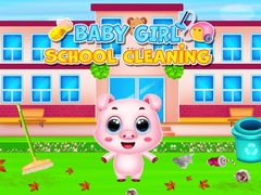 खेल Baby Girl School Cleaning