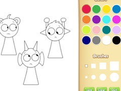 खेल Sprunki Coloring Pages