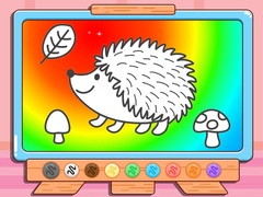 खेल Coloring Book: Hedgehog