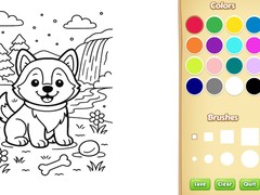 खेल Dog Coloring Book
