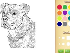 खेल Dog Coloring Book for Adults